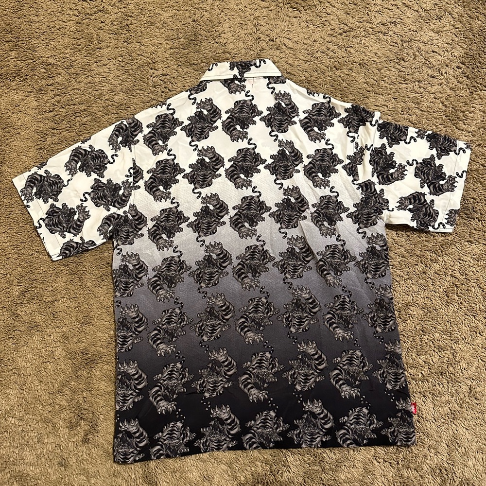 Vintage Jnco Jeans “white/black Tiger” shirt 90s Size Medium - Picture 7 of 9